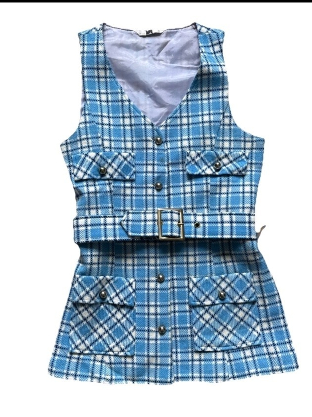 1960s Flannel Minidress